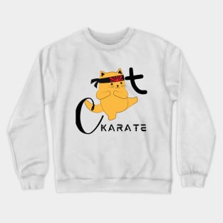 Cute KARATE Cat Crewneck Sweatshirt